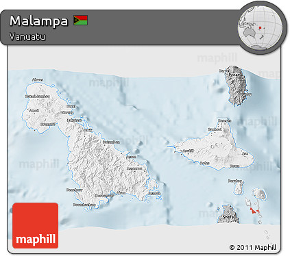 Gray 3D Map of Malampa