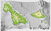 Physical 3D Map of Malampa, desaturated