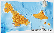 Political 3D Map of Malampa, shaded relief outside