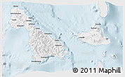 Silver Style 3D Map of Malampa, single color outside