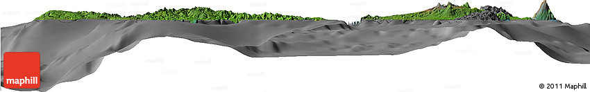 Satellite Horizon Map of Malampa, desaturated