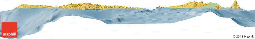 Savanna Style Horizon Map of Malampa, single color outside