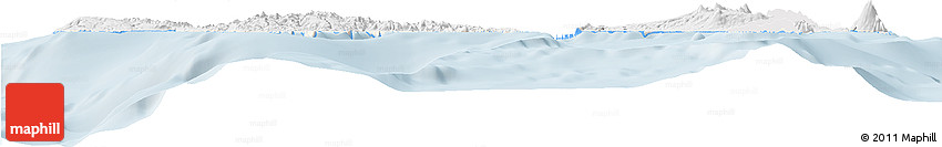 Silver Style Horizon Map of Malampa, single color outside