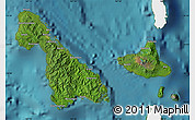 Satellite Map of Malampa, single color outside