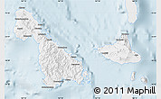 Silver Style Map of Malampa, single color outside