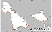 Gray Simple Map of Malampa, cropped outside