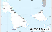 Gray Simple Map of Malampa, single color outside