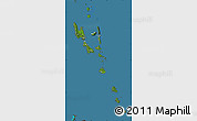 Satellite Map of Vanuatu, darken, desaturated, land only