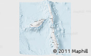 Classic Style 3D Map of Penama, single color outside