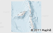 Gray 3D Map of Penama, single color outside