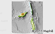 Physical 3D Map of Penama, desaturated