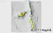 Physical 3D Map of Penama, lighten, desaturated