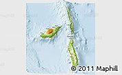 Physical 3D Map of Penama, lighten