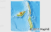 Physical 3D Map of Penama, shaded relief outside