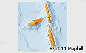 Political 3D Map of Penama, lighten