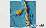 Political 3D Map of Penama, satellite outside