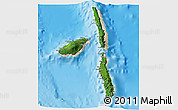 Satellite 3D Map of Penama, shaded relief outside