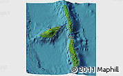 Satellite 3D Map of Penama, single color outside