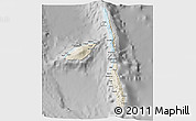 Shaded Relief 3D Map of Penama, desaturated