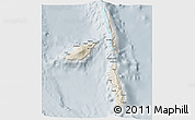 Shaded Relief 3D Map of Penama, lighten, semi-desaturated