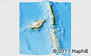 Shaded Relief 3D Map of Penama, physical outside