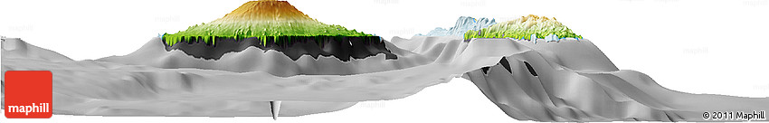 Physical Horizon Map of Penama, desaturated