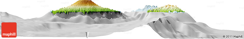 Physical Horizon Map of Penama, lighten, desaturated
