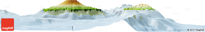 Physical Horizon Map of Penama, lighten