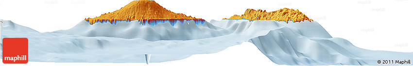 Political Horizon Map of Penama, lighten