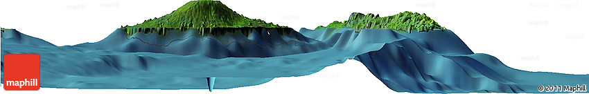 Satellite Horizon Map of Penama