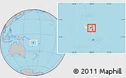 Gray Location Map of Penama, highlighted country