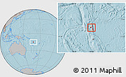 Gray Location Map of Penama, hill shading