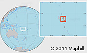 Gray Location Map of Penama