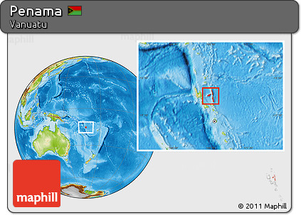 Physical Location Map of Penama