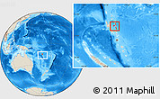 Shaded Relief Location Map of Penama, within the entire country