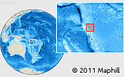 Shaded Relief Location Map of Penama, highlighted country