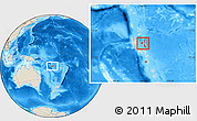 Shaded Relief Location Map of Penama