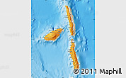 Political Map of Penama, shaded relief outside