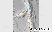 Shaded Relief Map of Penama, desaturated