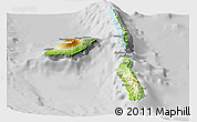 Physical Panoramic Map of Penama, lighten, desaturated