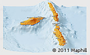 Political Panoramic Map of Penama, lighten