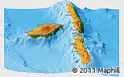 Political Panoramic Map of Penama, physical outside