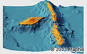 Political Panoramic Map of Penama, satellite outside