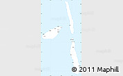Classic Style Simple Map of Penama, single color outside