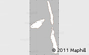 Gray Simple Map of Penama, cropped outside