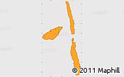Political Simple Map of Penama, cropped outside