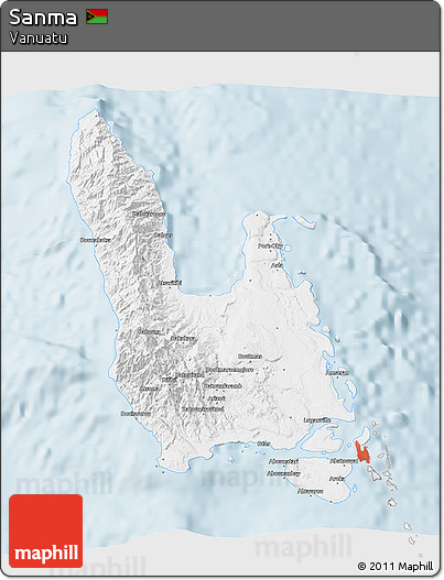 Classic Style 3D Map of Sanma