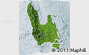 Satellite 3D Map of Sanma, lighten