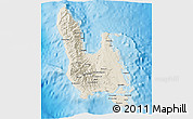 Shaded Relief 3D Map of Sanma