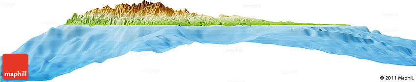 Physical Horizon Map of Sanma, political outside